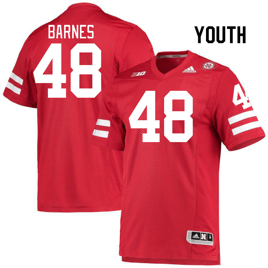 Youth #48 D'Andre Barnes Nebraska Cornhuskers College Football Jerseys Stitched Sale-Red - Click Image to Close